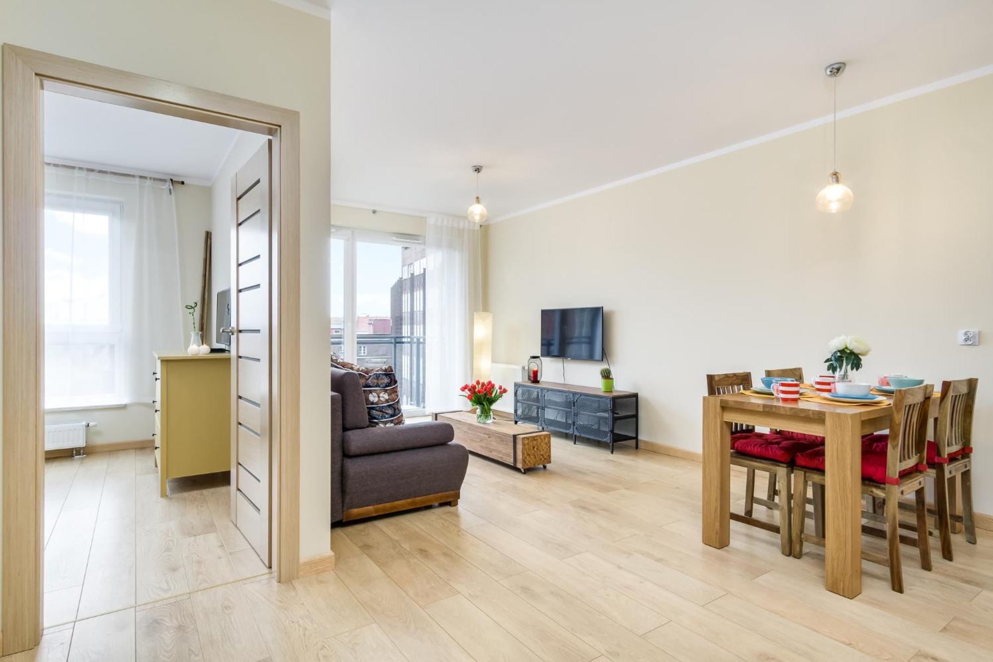 Elite Apartments Cityview Center Danzica Esterno foto